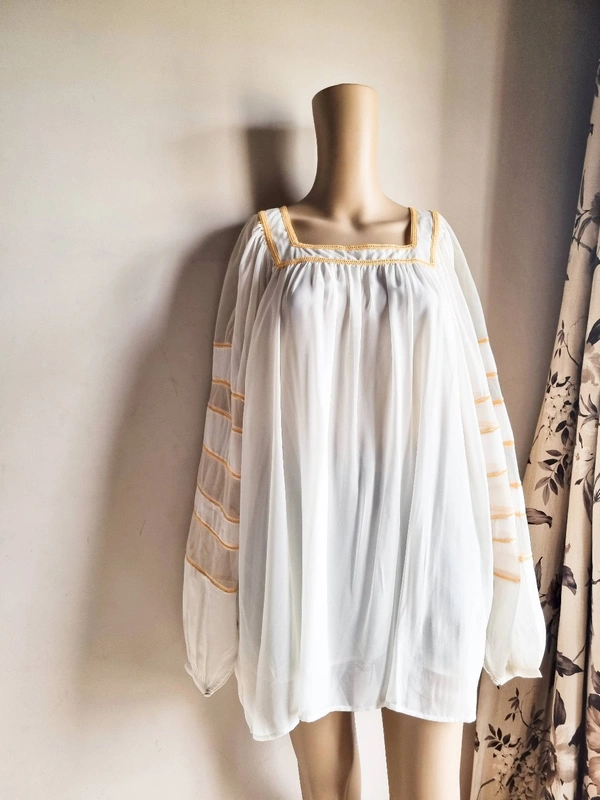 Long Top - L, Off White