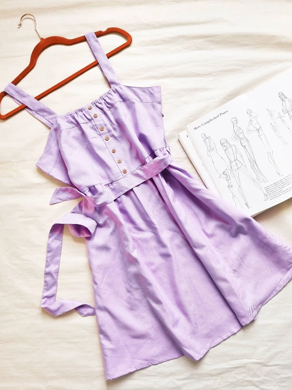 A-Line Drss - Lavender, XL