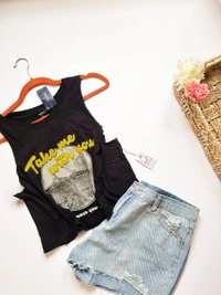 Graphic Tee shirt - Black, L