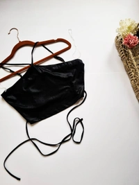 Tieable top - Black, L
