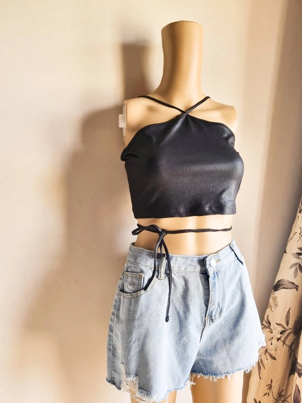 Tieable top - Black, L