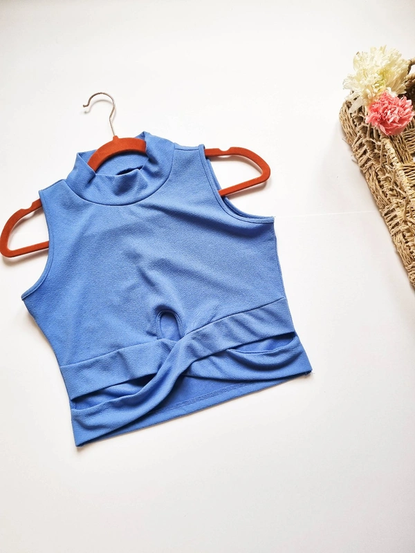 Cut out Top - Blue, S
