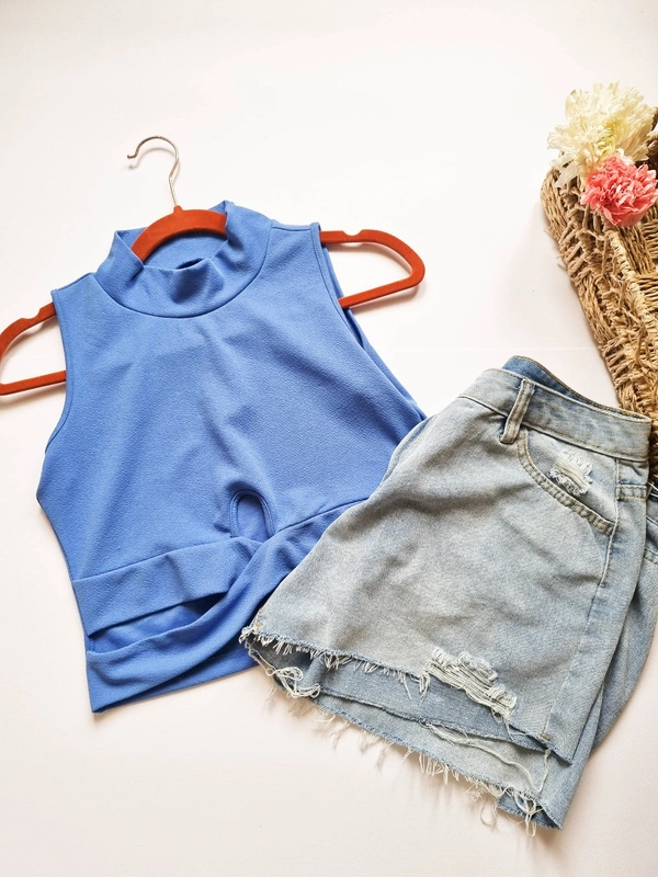 Cut out Top - Blue, S
