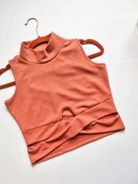 Cut out Top - Peach, S
