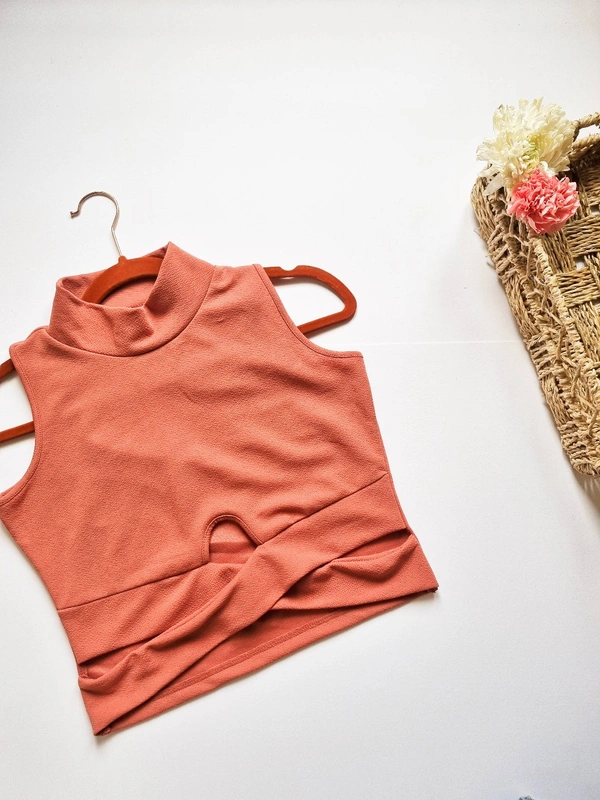 Cut out Top - Peach, S