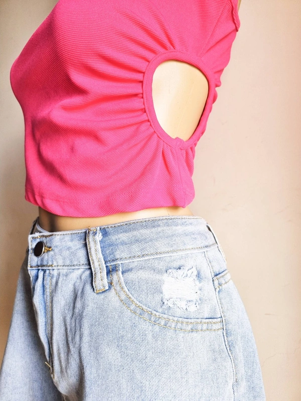 Cut out top - Hot Pink, XS