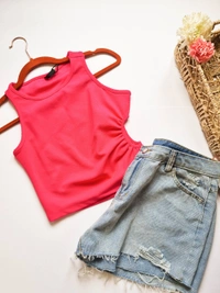 Cut out top - Hot Pink, XS