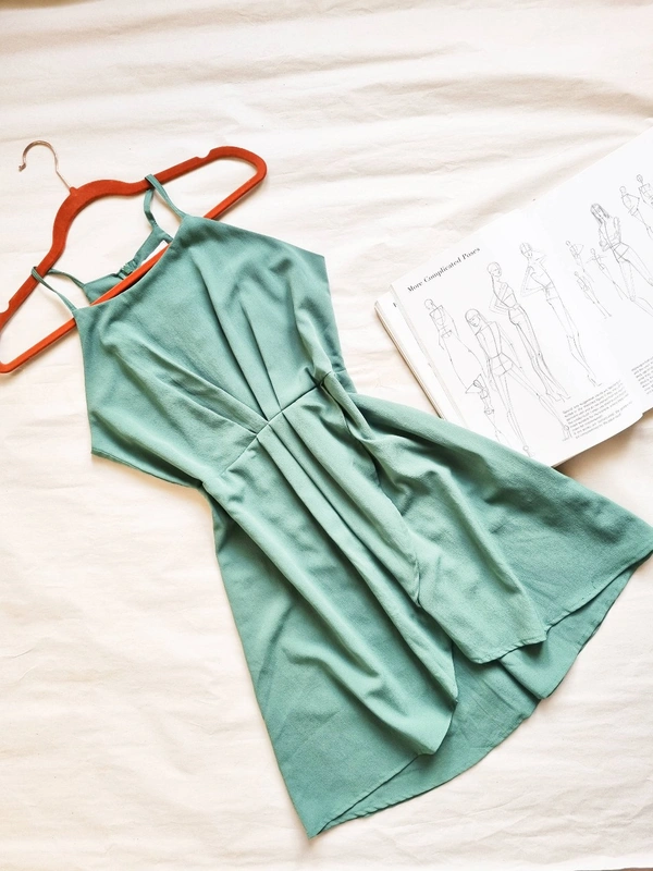 A-line dress - Teal, S