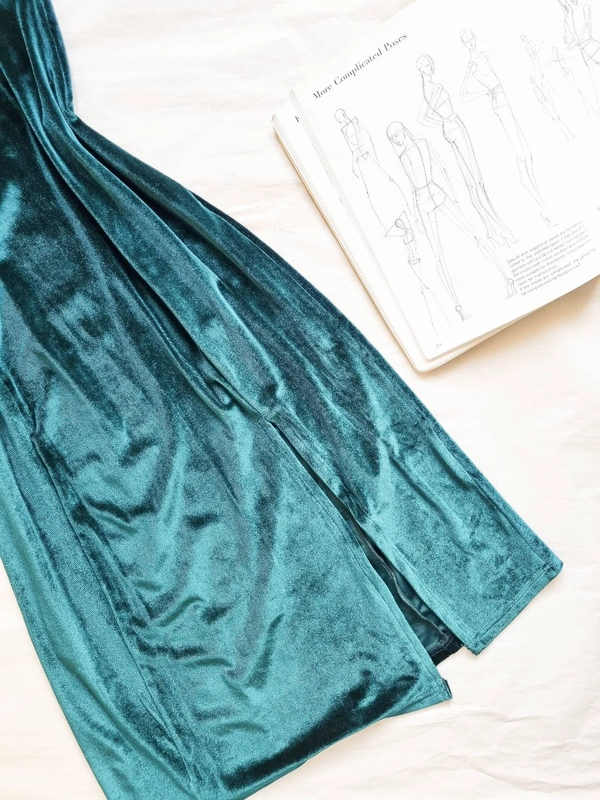 Velvet dress - Green, S