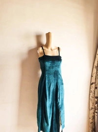 Velvet dress - Green, S