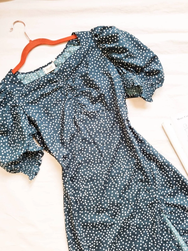 Polka dress - Green, L