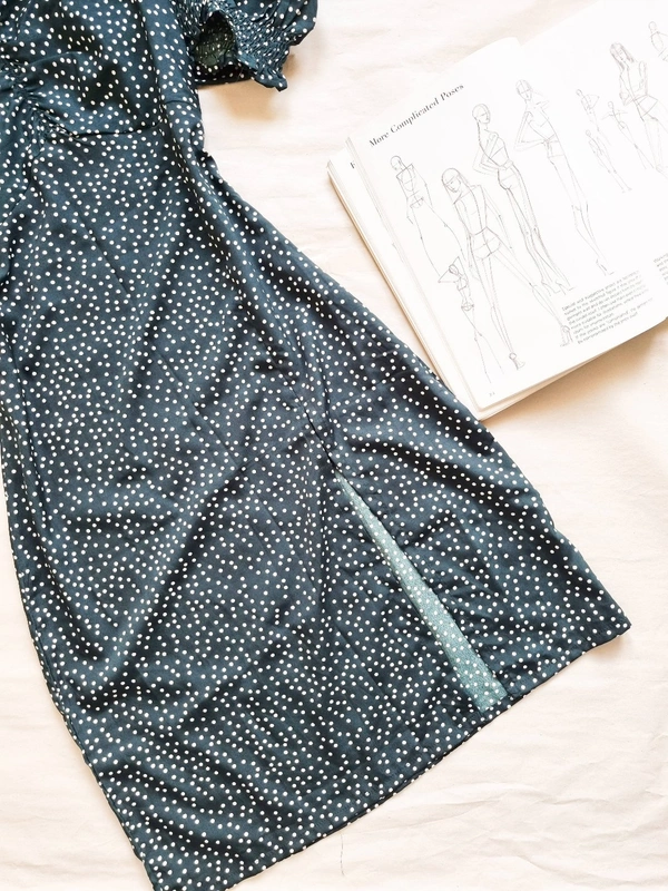 Polka dress - Green, L