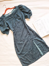 Polka dress - Green, L