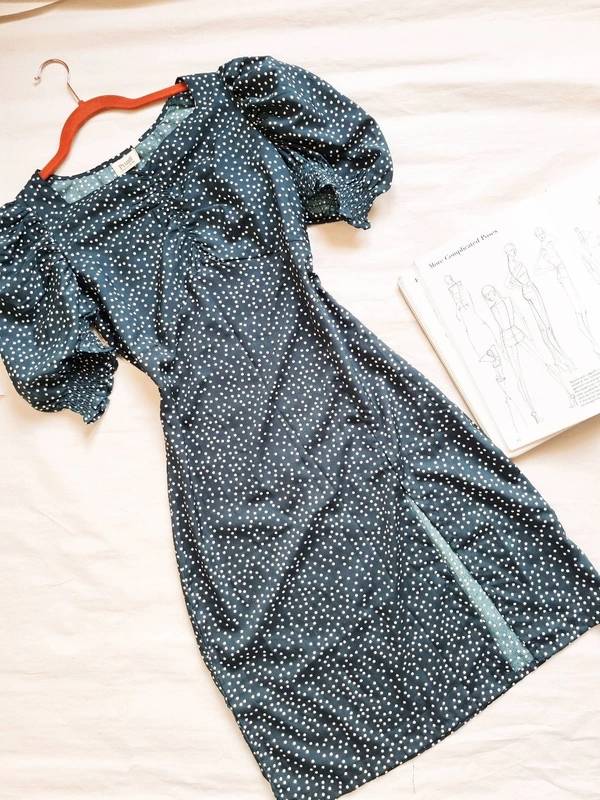 Polka dress - Green, L