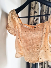 Roadster  Smocked Top - peach, S