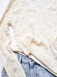 Knit Top - White, S