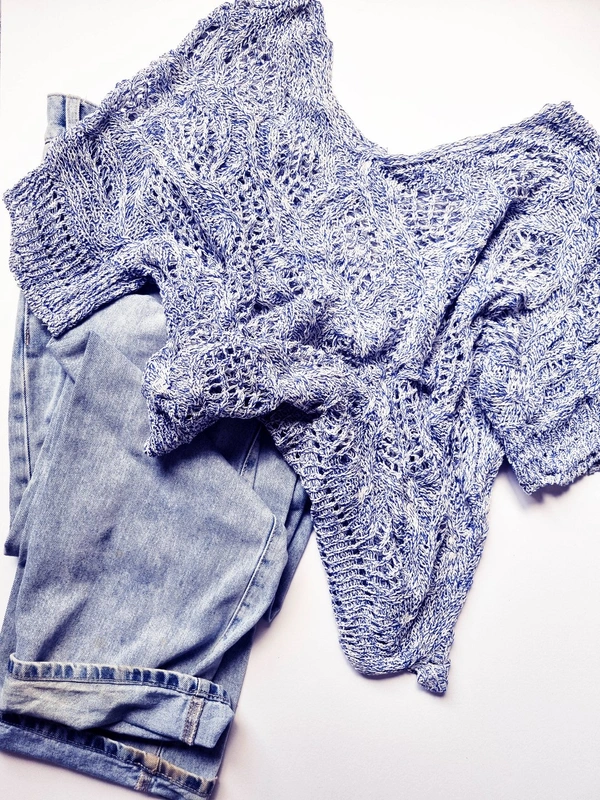 Knit Top - Royal Blue, L