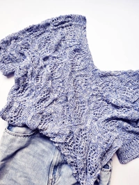 Knit Top - Royal Blue, L