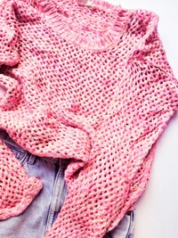 Superdry Knit Top - Persian Pink, M