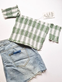 Smocked Top - Acapulco, XS