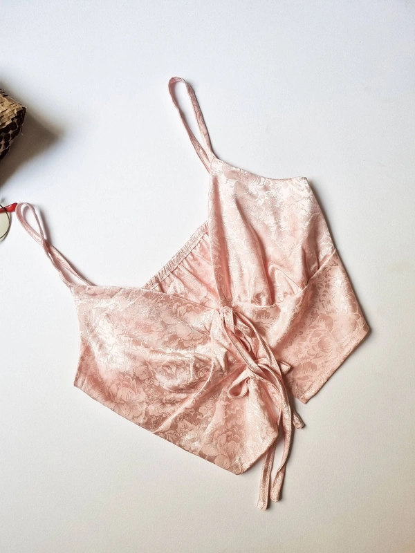 Silk Top - S, Pale Rose