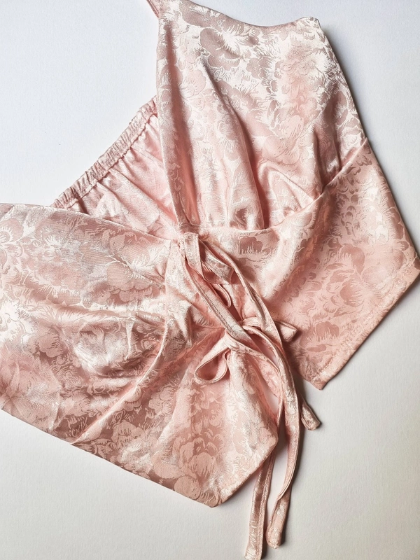 Silk Top - S, Pale Rose