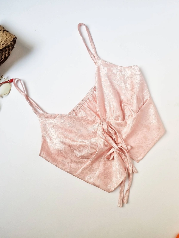 Silk Top - S, Pale Rose