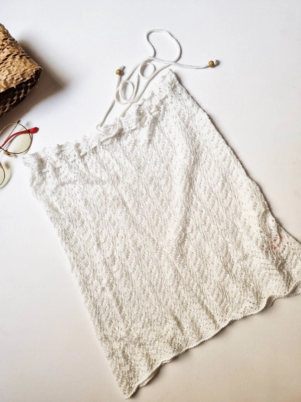 Knit skirt - White, 24 - 28 In