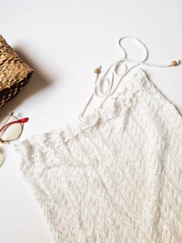 Knit skirt - White, 24 - 28 In