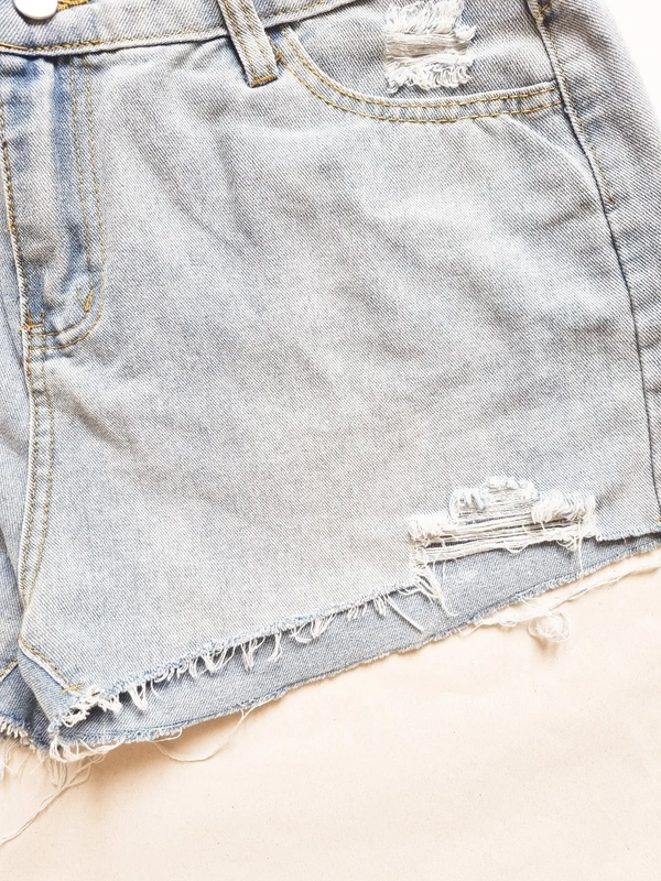 Urbanic High Rise Distressed shorts - Blue, 32 In