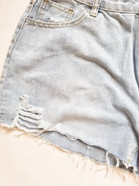 Urbanic High Rise Distressed shorts - Blue, 32 In