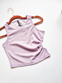 Tokyo Talkies Cut out top - Blue Chalk, XS