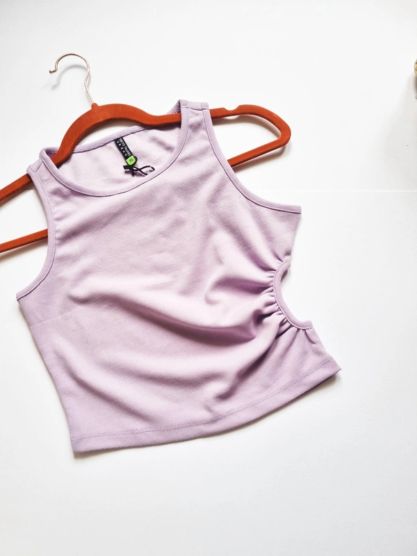 Tokyo Talkies Cut out top - Blue Chalk, XS