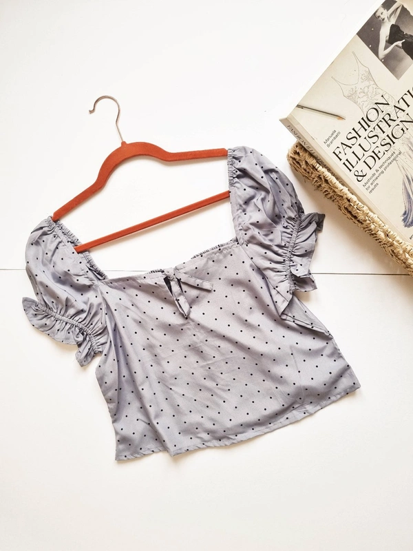 Roadster  Smocked top - Gray, M