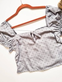 Roadster  Smocked top - Gray, M