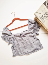 Roadster  Smocked top - Gray, M