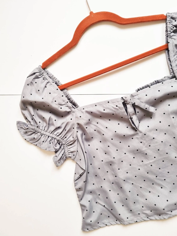 Roadster  Smocked top - Gray, M