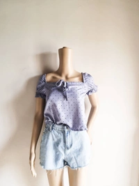 Roadster  Smocked top - Gray, M