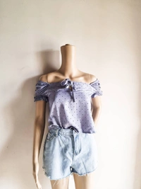 Roadster  Smocked top - Gray, M