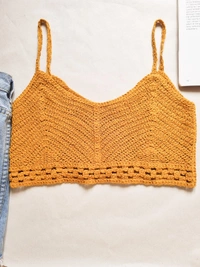 Crochet Top  - Corn, S
