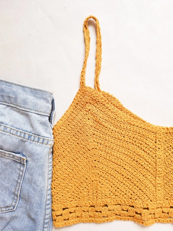 Crochet Top  - Corn, S