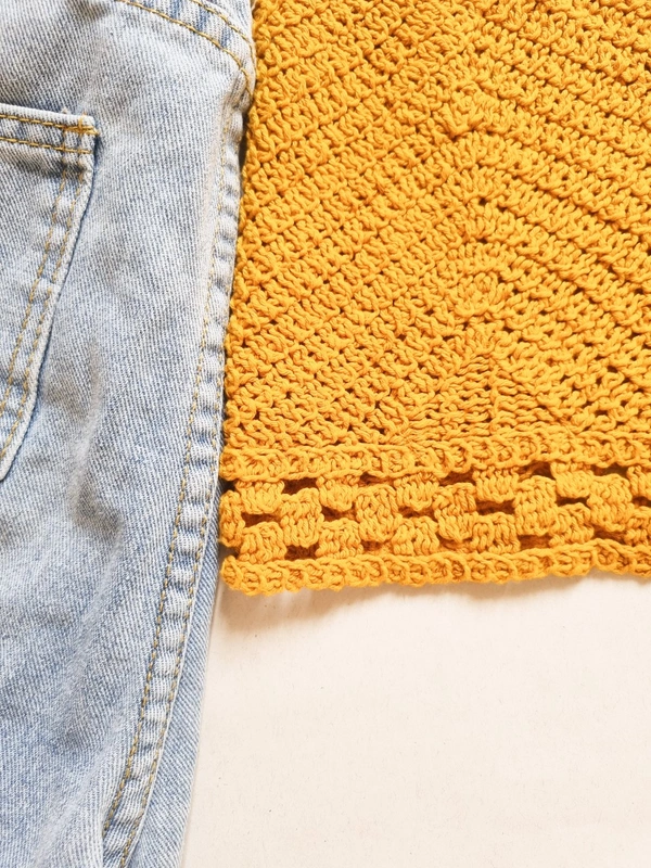 Crochet Top  - Corn, S