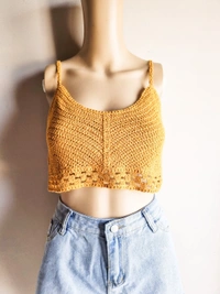 Crochet Top  - Corn, S