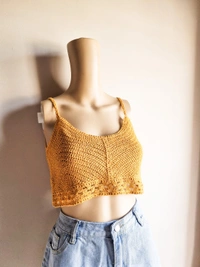 Crochet Top  - Corn, S