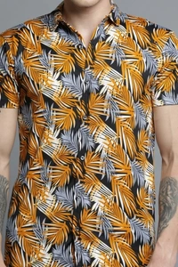 Jump Cuts Men Printed Casual Multicolor Shirt - XL