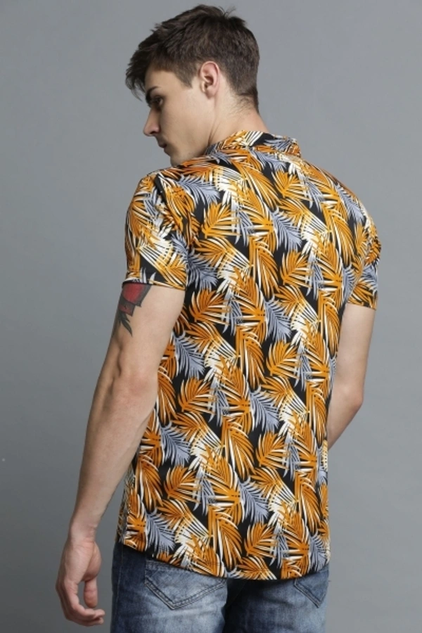 Jump Cuts Men Printed Casual Multicolor Shirt - M