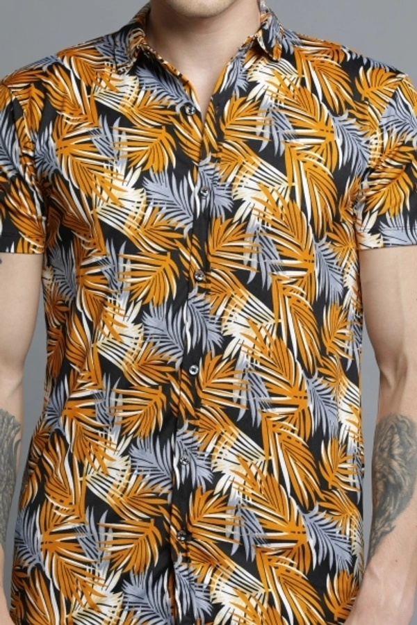 Jump Cuts Men Printed Casual Multicolor Shirt - M