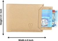SAMTROH Men Casual Beige Artificial Leather Wallet