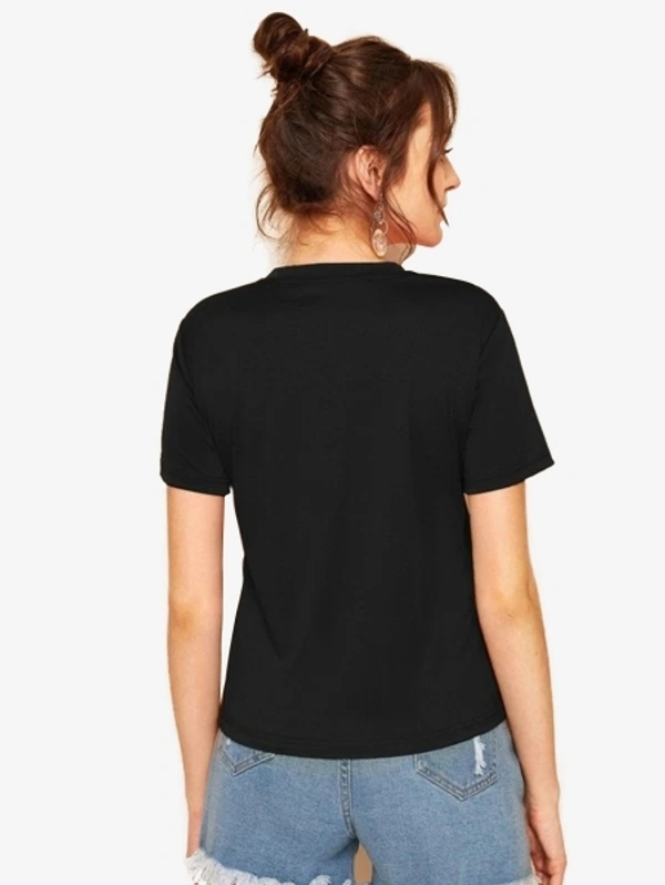 Young trendz Solid Women Round Neck  - XL