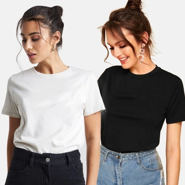 Young trendz Solid Women Round Neck  - XL